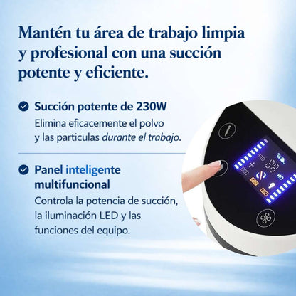 230 W Turbo Vacuum Cleaner Ultra Powerful with 35,000 RPM Suction and LED Light