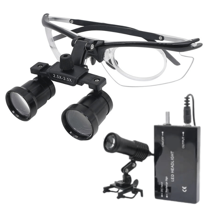 X2 Loupe with 2.5x and 3.5x Lenses and a 5-Watt Rechargeable Headlight