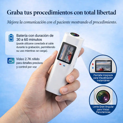 Mini Cámara 2.7K con Visión en Primera Persona para Lup con accesorios